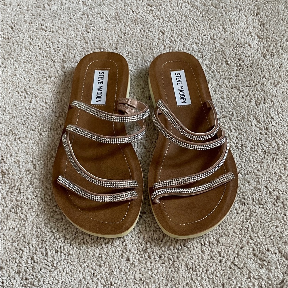 Steve Madden Rhinestone Strappy Sandals
